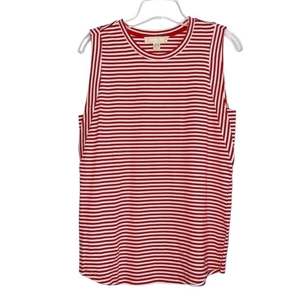 NEW Michael Kors Red Stripes Top Tank US M